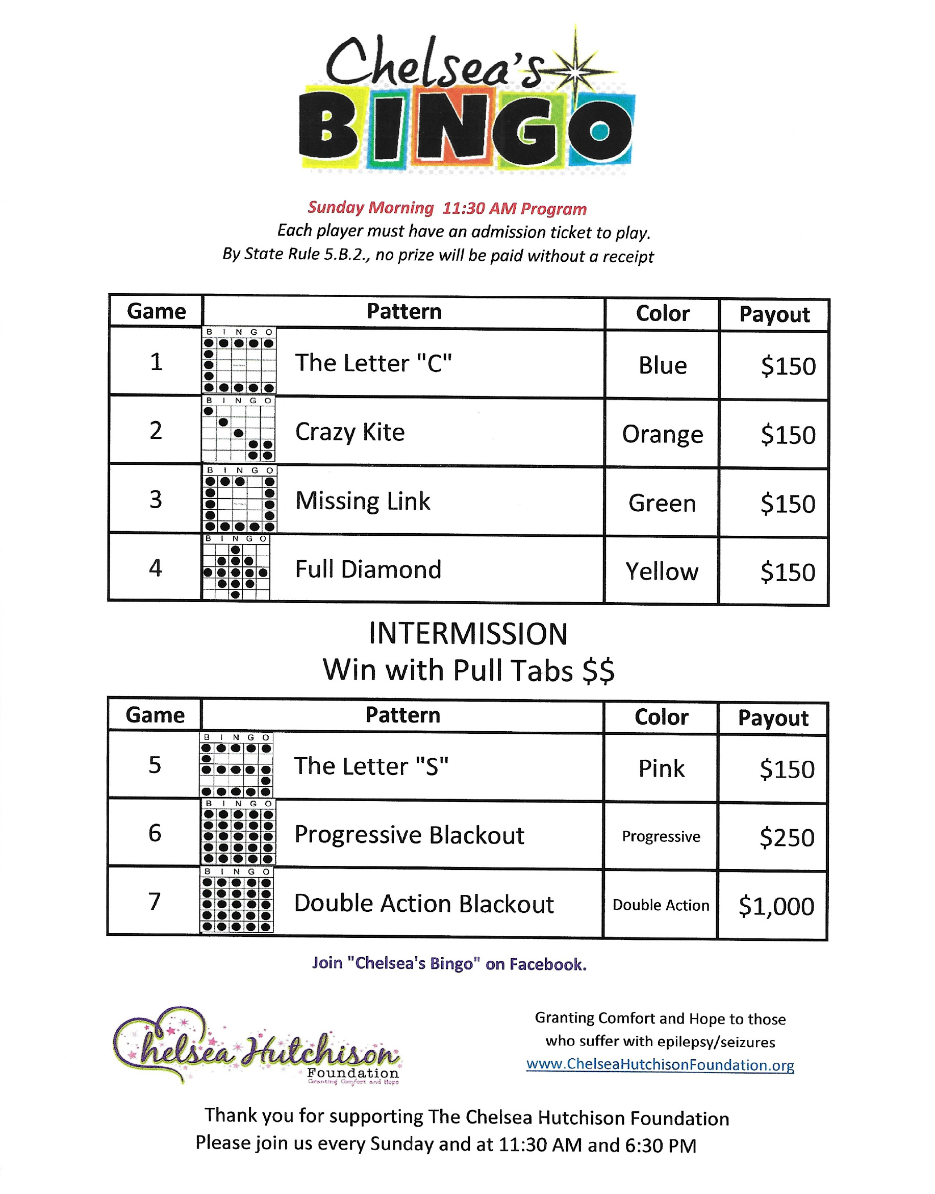 Chelseas Bingo @ Turn Of The Century Bingo